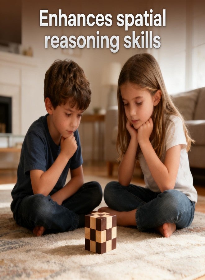 MAGIKON Brain Teaser Cube Puzzle Toy (Square Snake Cube) - Image 4